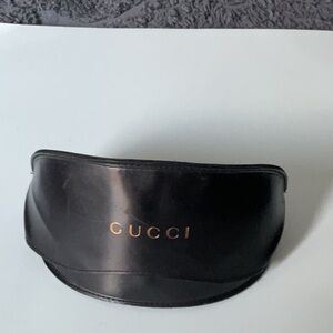 Gucci Black Leather Sunglasses Case